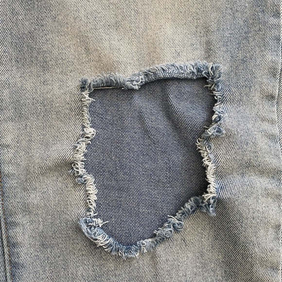 Rsq High Rise Straight Leg Distressed Jeans Women’s 27 - Picture 9 of 13